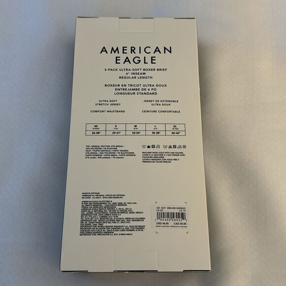 American Eagle Boxer Briefs Mens XS 3 Pack Ultra Soft - Picture 2 of 2